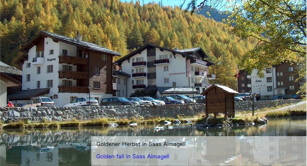Hotel Restaurant Mattmarkblick Saas-Almagell Kültér fotó